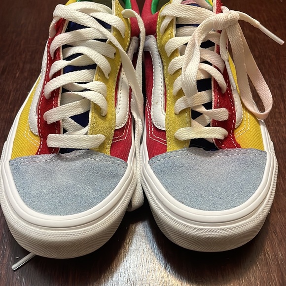 Vans sunshine Multi Color Block old Skool men/youth 4 womens 5.5 - Picture 2 of 8